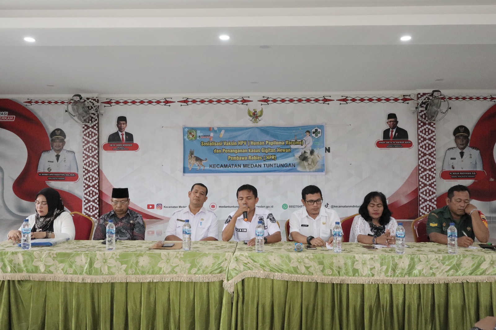 Sosialisasi vaksin HPV dan HPR Guna Cegah Kanker Serviks dan Rabies di Kecamatan Medan Tuntungan